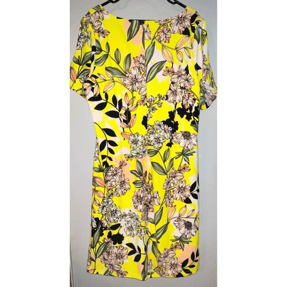 Rachel Roy Solar Sun Combo Dress 20W Floral Print MSRP $129 Multicolor NWT - Picture 2 of 4